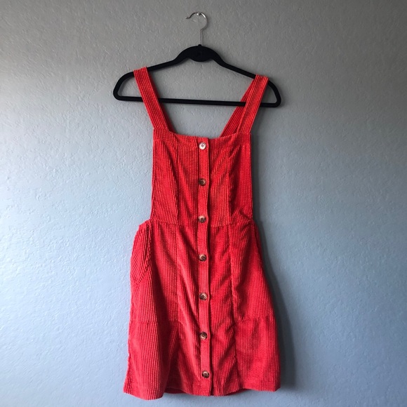 Orange overall dress - Picture 1 of 3